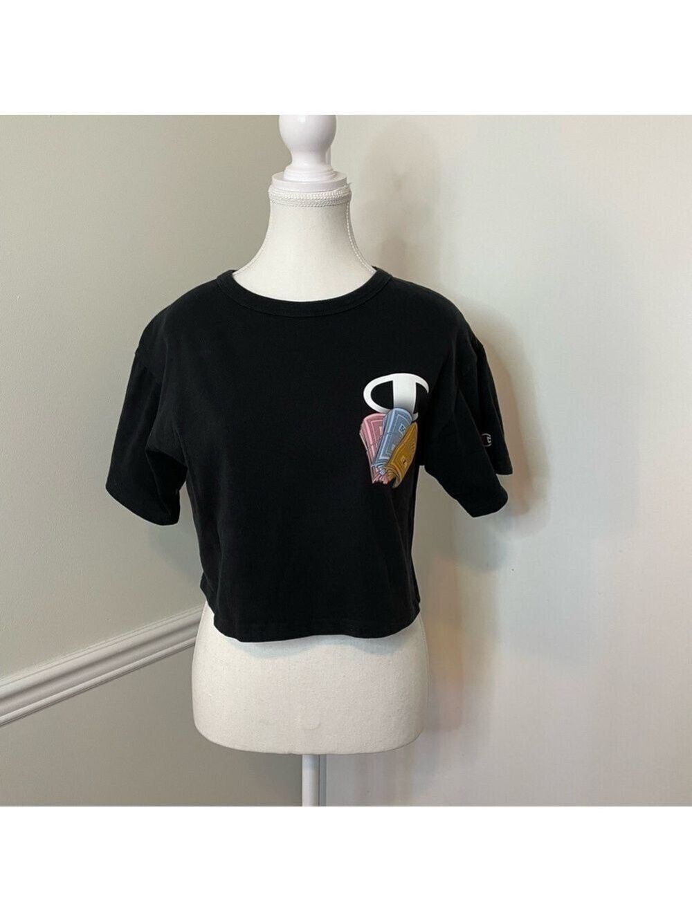 Champion x Hasbro Monopoly Crop Graphic Tee
